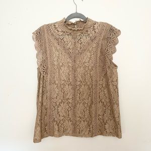 SOLD Cable & Gauge Crochet Sleeveless Top